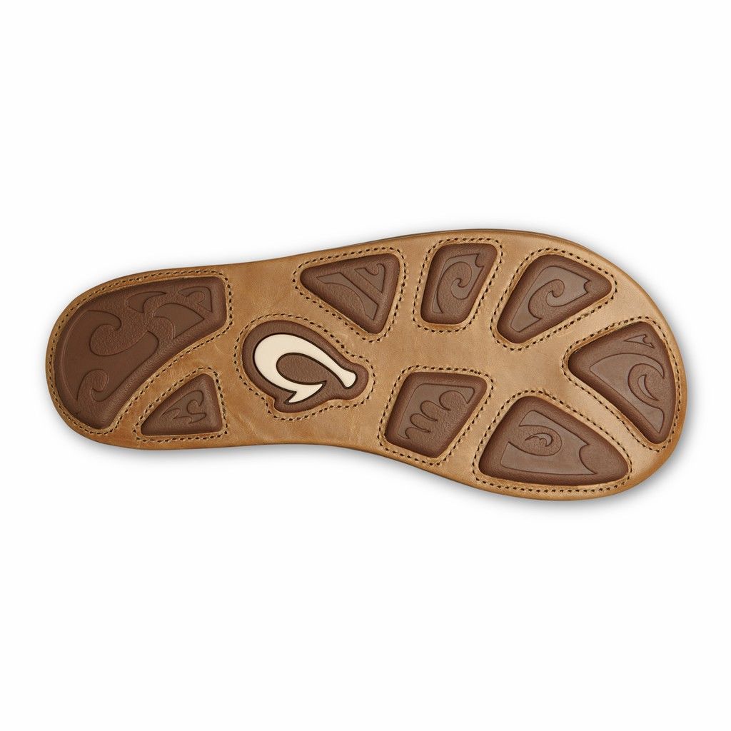 Olukai Men's Mea Ola Flip Flop - Charcoal / Fox US371-056